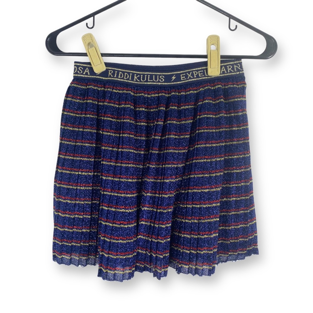 HARRY POTTER X Mini Boden striped sparkle mini skirt